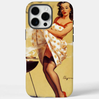 Vintag Retro Barbeque Grillen Elvgren Pinup Girl iPhone 16 Pro Max Hülle