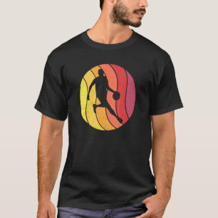 Vintag Retro Basketball Dunk Sunset Basketball Pl T-Shirt
