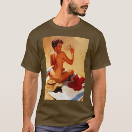 Vintag Retro Beach Summer Pinup Girl T-Shirt