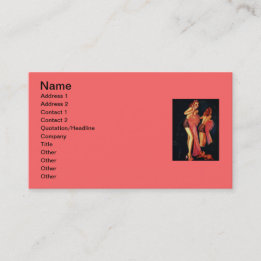 Vintag Retro Billy DeVorss Telefone Pinup Girl Visitenkarte