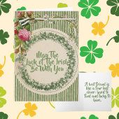 Vintag Retro Blume St Patrick's Day Karte