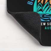 Vintag Retro Bondi Beach Sydney Australien Surfer Mousepad (Ecke)