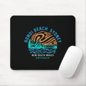 Vintag Retro Bondi Beach Sydney Australien Surfer Mousepad (Mit Mouse)