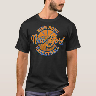Vintag Retro Bong New York Basketball NYC T-Shirt