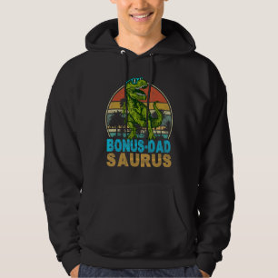 Vintag Retro Bonus Dadsaurus Dinosaurier Trex Hoodie