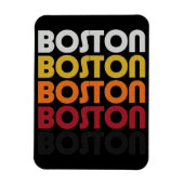 Vintag Retro Boston Premium Flexi Magnet (Vertikal)