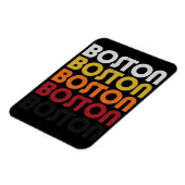 Vintag Retro Boston Premium Flexi Magnet (Linke Seite)
