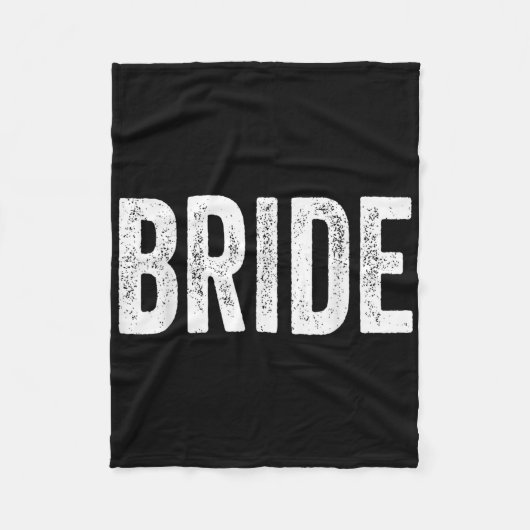 Vintag Retro Bride Bridal Junggeselinnen-Abschied Fleecedecke (Vorderseite)