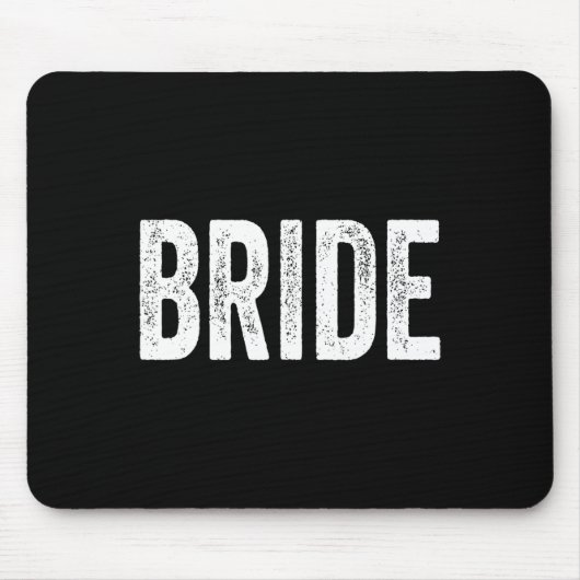 Vintag Retro Bride Bridal Junggeselinnen-Abschied Mousepad (Vorne)