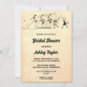 Vintag Retro Bridesmaids Comic Book Brautparty Einladung (Vorderseite)