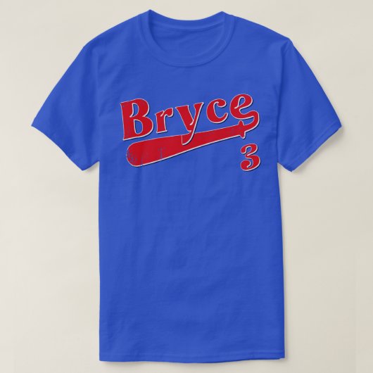 Vintag Retro Bryce Baseball T-Shirt (Design vorne)