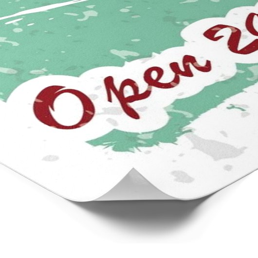 Vintag, Retro Burger Diner Poster (Ecke)