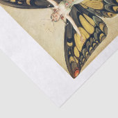 Vintag Retro Butterfly Pinup Girl Seidenpapier (Ausschnitt)