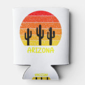Vintag Retro Cactus Arizona Sunset Dosenkühler (Rückseite)