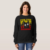 Vintag Retro Cat Style Pew Madafakas Sweatshirt (Vorne ganz)