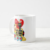 Vintag Retro Choo Wählen Sie einen Valentinstag Kaffeetasse (Vorderseite Links)