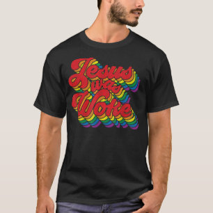 Vintag Retro Christliche Allianz Pride Rainbow Jes T-Shirt