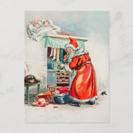 Vintag Retro Christmas Postkarte