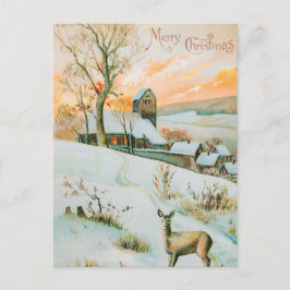 Vintag Retro Christmas Postkarte