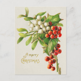 Vintag Retro Christmas Postkarte