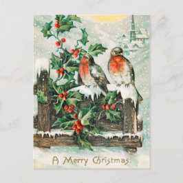 Vintag Retro Christmas Postkarte