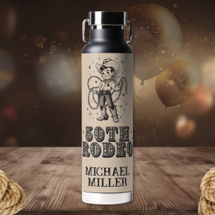Vintag Retro Cowboy Rodeo 50. Geburtstagsparty Trinkflasche