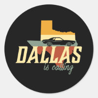 Vintag Retro Dallas Texas USA City Map