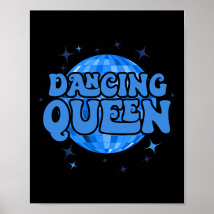 Vintag Retro Dancing Queens Junggeselinnen-Abschie Poster