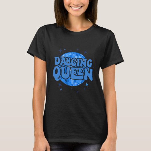Vintag Retro Dancing Queens Junggeselinnen-Abschie T-Shirt (Vorderseite)