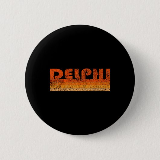 Vintag Retro Delphi Griechenland Button (Vorderseite)