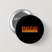 Vintag Retro Delphi Griechenland Button (Vorne & Hinten)