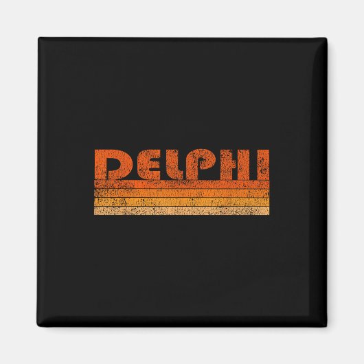 Vintag Retro Delphi Griechenland Magnet (Vorne)
