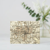 Vintag Retro Des Moines Iowa Postkarte (Stehend Vorderseite)