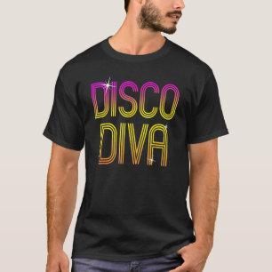 Vintag Retro Disco Diva 70er 80er Family Party Dan T-Shirt