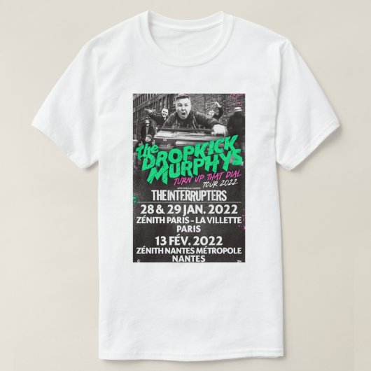Vintag Retro Dropkick Murphys T-Shirt (Design vorne)