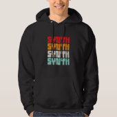 Vintag Retro Electronic Music Synth Hoodie (Vorderseite)