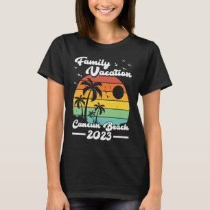 Vintag Retro Familienurlaub 2023 Mexiko Cancun B T-Shirt