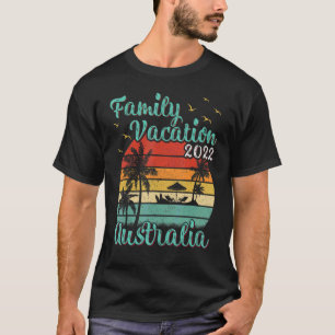 Vintag Retro Family Vacation 2022 Australien Beach T-Shirt