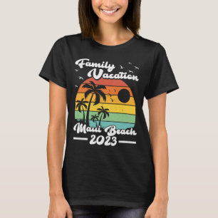 Vintag Retro Family Vacation 2023 Hawaii Maui Bea T-Shirt