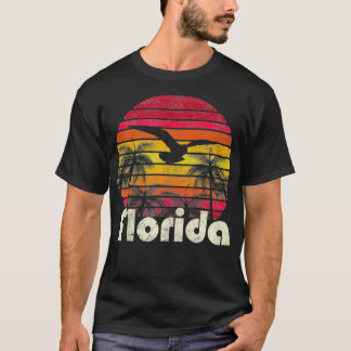 Vintag Retro Florida Beach Sun 70er 80er Style Ges T-Shirt