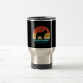 Vintag Retro Französisch Bulldog Geschenk Mama Hun Reisebecher (Mittel)