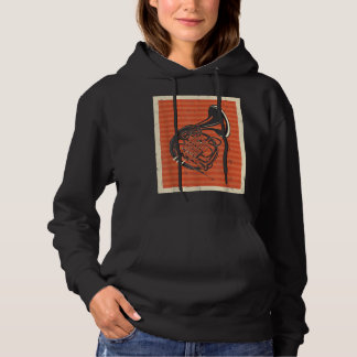 Vintag Retro French Horn Music Lover Hornist4 Hoodie