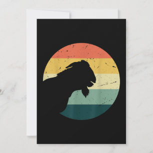 Vintag Retro Funny Animal Lover Goat Bauer Geschen Einladung