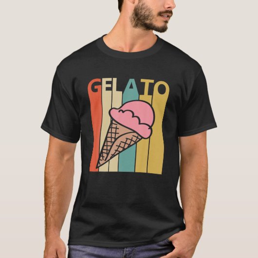 Vintag Retro Gelato T Shirt (Vorderseite)