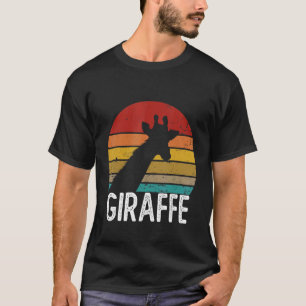 Vintag Retro Giraffe Sunset 70er 80er 90s Giraffe  T-Shirt