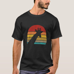 Vintag Retro Giraffe Sunset 70er 80er 90s Giraffe T-Shirt