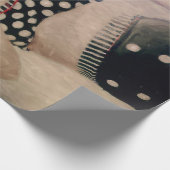 Vintag Retro Girl Polka Dot Bikini Geschenkpapier (Ecke)