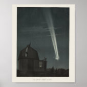 Vintag Retro Great Comet Astronomie Poster (Vorne)