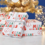 Vintag Retro Groovy Weihnachtswrapping Paper Geschenkpapier<br><div class="desc">Dieses Vintage Retro Groovy Weihnachtswrapping Paper ist perfekt für alle! Liebe und Weihnachten!</div>