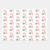 Vintag Retro Groovy Weihnachtswrapping Paper Sie Geschenkpapier Set (Vorderseite 3)